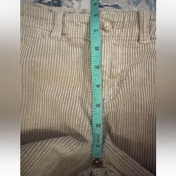 Polo Ralph Lauren Boys Wide Corduroy Pants Size 8 Beige Taupe Flap Pockets - Picture 9 of 11